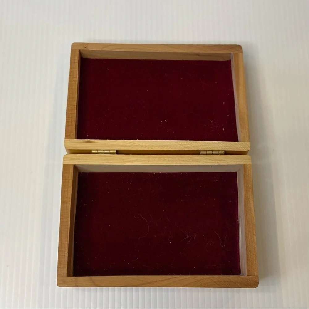 Wooden Jewelry Box Vintage Norman Rockwell Print Lacquered Cedar?